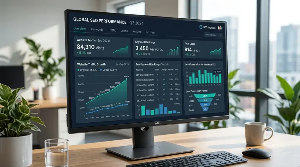 Digital Marketing Agency in Bilgola Beach SEO performance dashboard