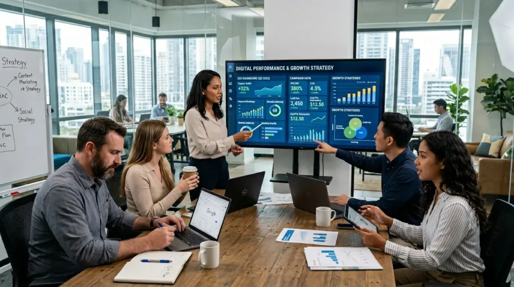Digital Marketing Agency in Belmore Sydney team planning strategy