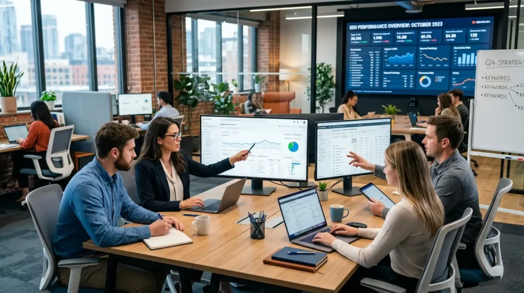 Digital Marketing Agency in Belrose Sydney strategy team working