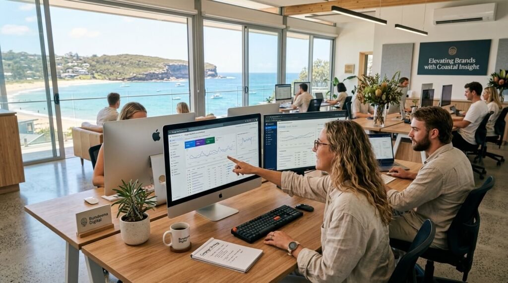 Digital marketing strategist analysing SEO growth for local businesses in Bundeena Sydney