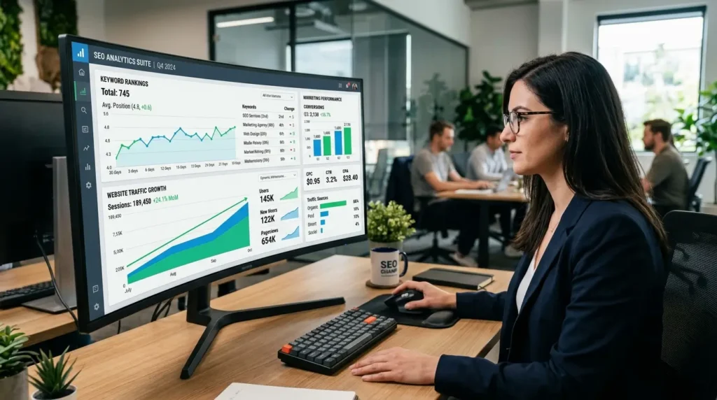 Digital Marketing Agency in Bardwell Park Sydney SEO analytics dashboard