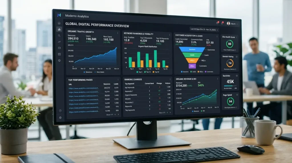 Digital Marketing Agency in Ambarvale Sydney SEO analytics dashboard