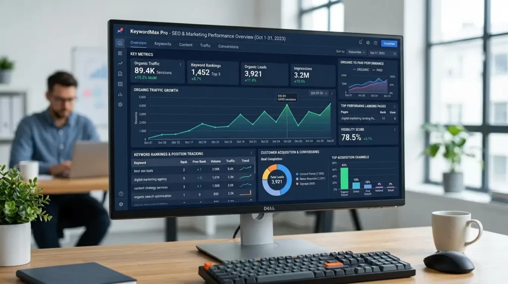Digital Marketing Agency in Bankstown Sydney SEO analytics dashboard