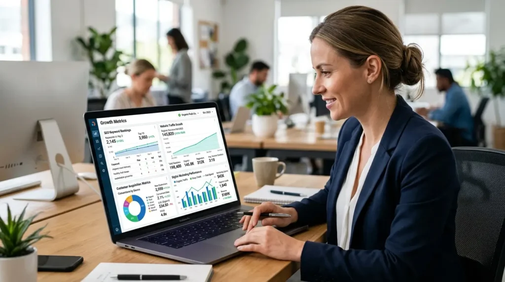 Digital Marketing Agency in Bass Hill Sydney SEO growth analytics dashboard