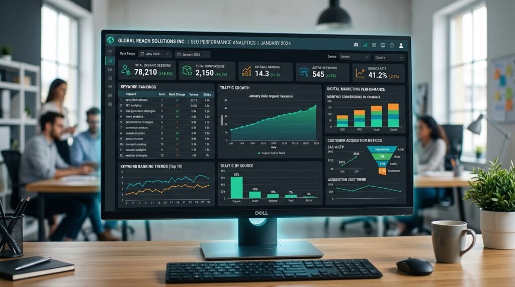 Digital Marketing Agency in Bringelly SEO analytics dashboard