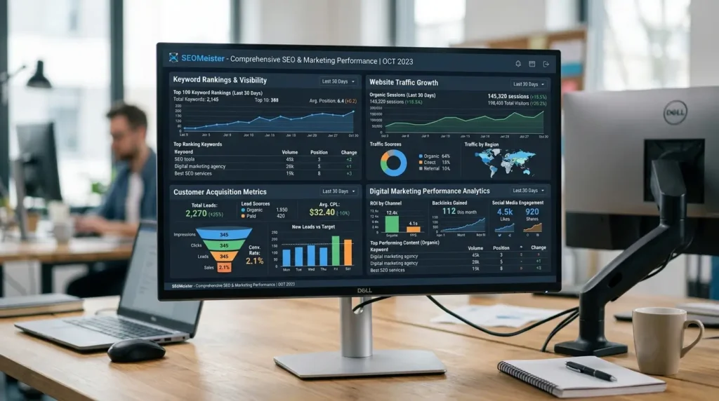 Digital Marketing Agency in Bronte Sydney SEO analytics dashboard
