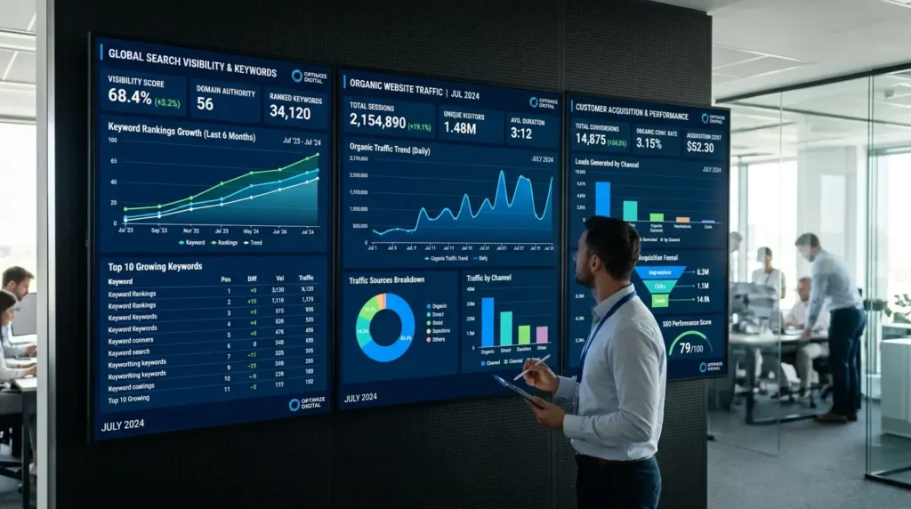 SEO analytics dashboard for businesses in Cremorne