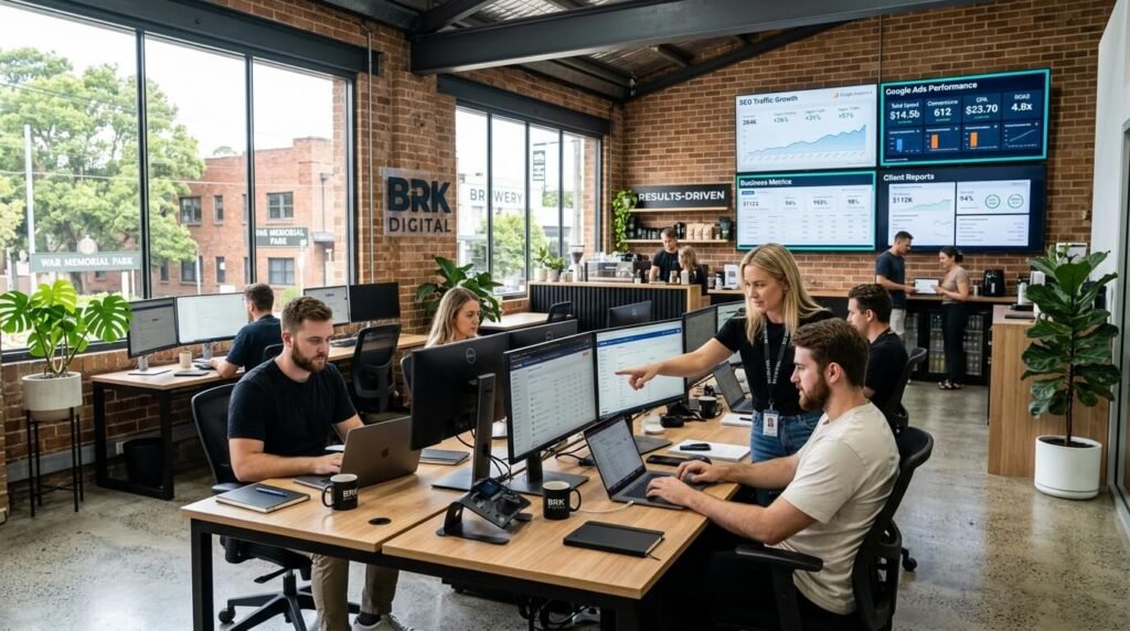 Digital marketing strategist analysing SEO growth for Brookvale businesses