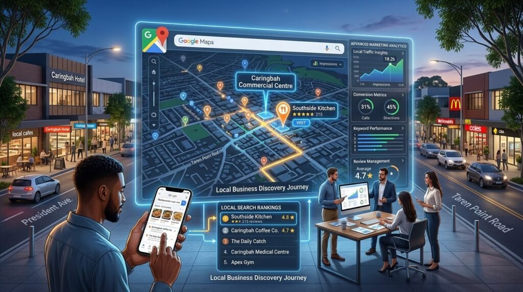 Google Maps optimisation and local SEO strategy for Caringbah businesses